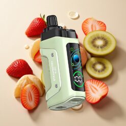 Razz Bar 45000 Puffs Braškės-Kivio Kojus su 1,0 Omų Tinklelio Apvija ir Reguliuojamu Oro Srautu