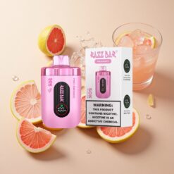 Razz Bar 50K Puffs Pink Lemonade Išskirtinis Vapas su 50000 Puffs ir 650 mAh baterija