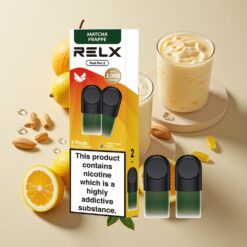 RELX Pod Pro 2 600 Puffs Arbata-Matcha Frappe Nikotino kiekis: 1,8 %