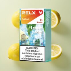RELX Pod Pro 2 600 Puffs citrinos mėtų su 5% nikotino