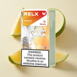 RELX Pod Pro 2 600 Puffs su Medūniu ir Nikotino kiekis: 3%